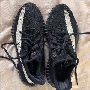 Black and White Yeezy Sneakers